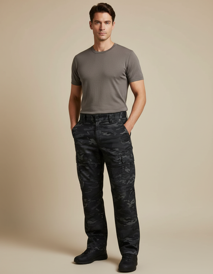 Pantalon Cargo Tactique Homme - Imprimé Toile