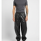 Pantalon Cargo Homme Noir Similicuir Ample Multi-Poches - Simili cuir