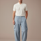 Pantalon Cargo Bleu Ample Léger Décontracté Unisexe - Polyester
