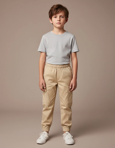 Pantalon Cargo Beige