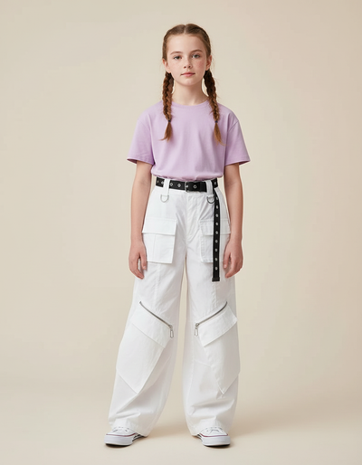 Pantalon Cargo Blanc