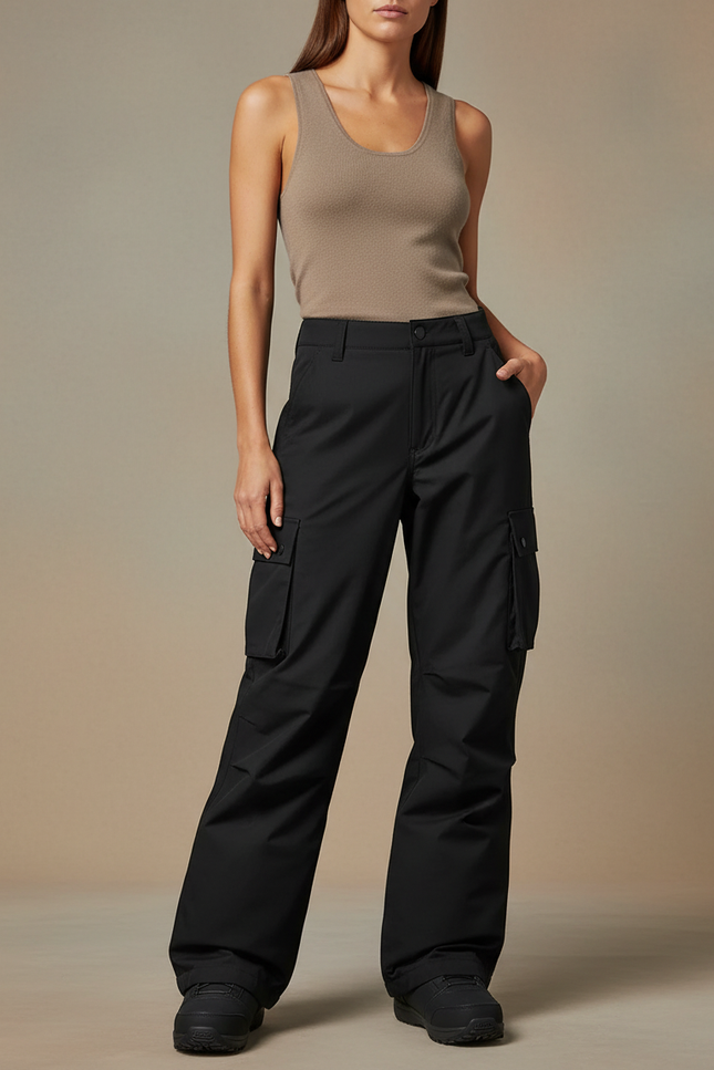 Pantalon Snow Cargo - Noir Polyester