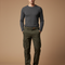 Pantalon Cargo Vert Militaire Décontracté Multipoches Coton - Kaki