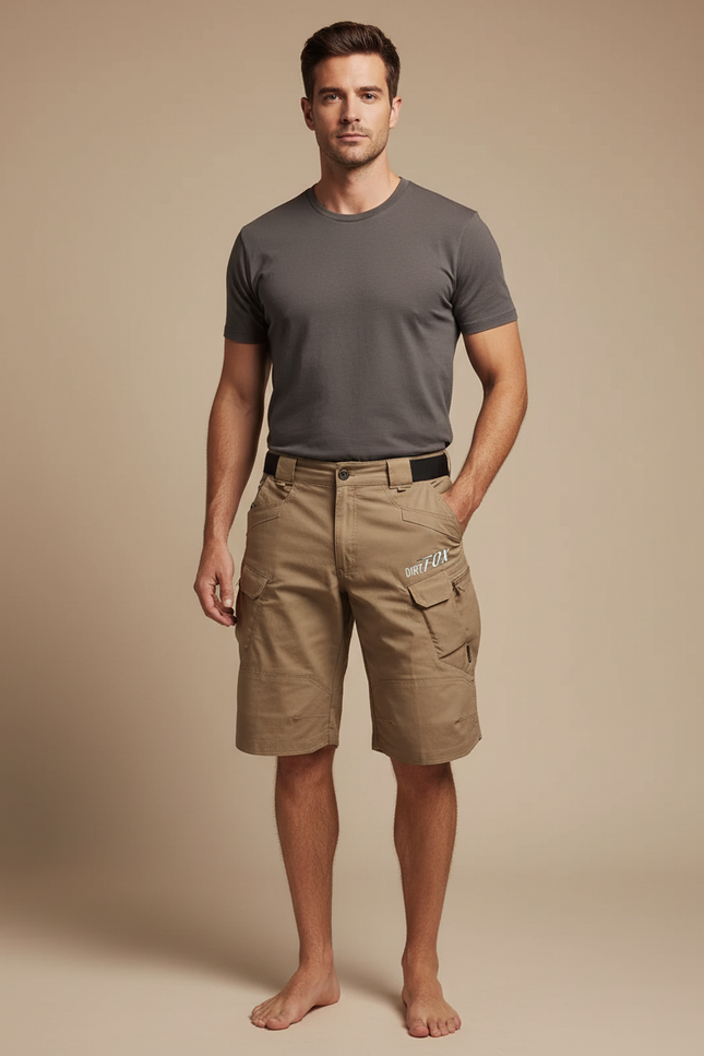 Pantalon Cargo Homme Kaki Tactique Multi-Poches Décontracté - Toile