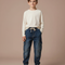 Pantalon Cargo Jean Bleu Cordon Cheville Enfant Garçon