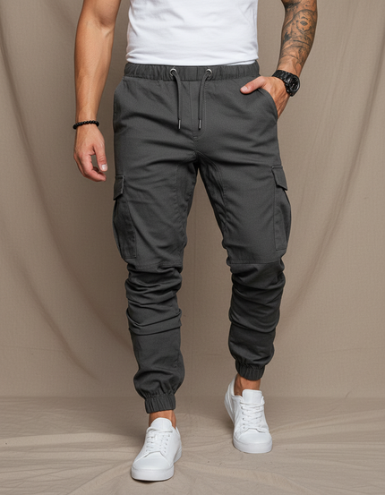 Pantalon Cargo Stretch Homme - Gris Toile