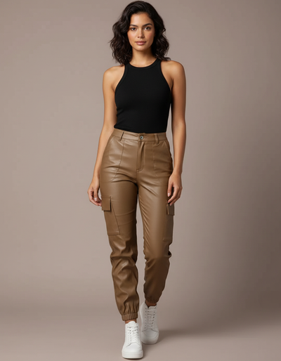 Pantalon Cargo Camel