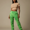 Pantalon Cargo Velours Femme - Vert Molleton