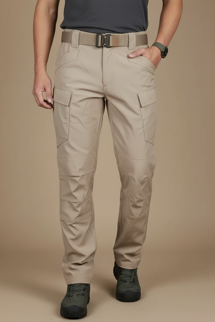 Pantalon Ripstop Cargo - Beige Polyester