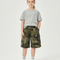 Pantalon Cargo Camouflage Vert Coton Ample Enfant - Kaki