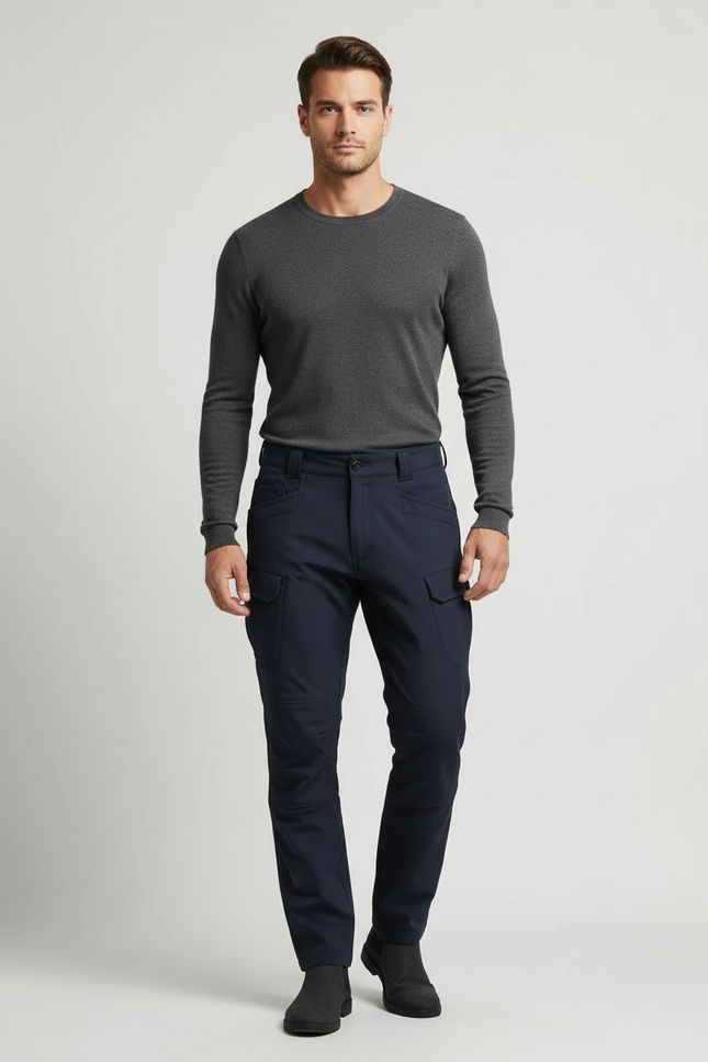 Pantalon Cargo Trekking - Marine Polyester