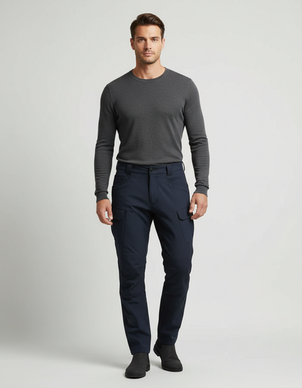 Pantalon Cargo Trekking - Marine Polyester
