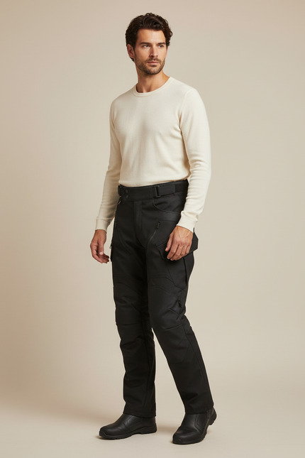 Pantalon Cargo Noir Tactique Résistant Homme - Polyester