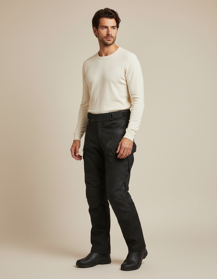 Pantalon Cargo Noir Tactique Résistant Homme - Polyester