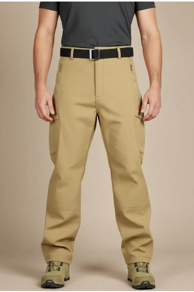 Pantalon Cargo Kaki Extensible Randonnée Homme Tactique - Polyester