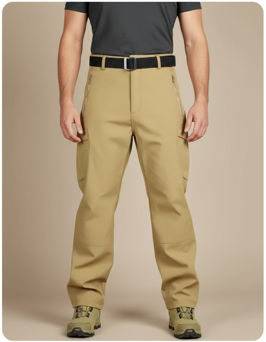 Pantalon Cargo Kaki Extensible Randonnée Homme Tactique - Polyester