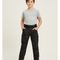 Pantalon Cargo Garçon Camouflage Noir Multipoches Décontracté Urbain - Toile