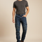 Pantalon Cargo Homme Denim Motard Multipoches - Bleu Jean