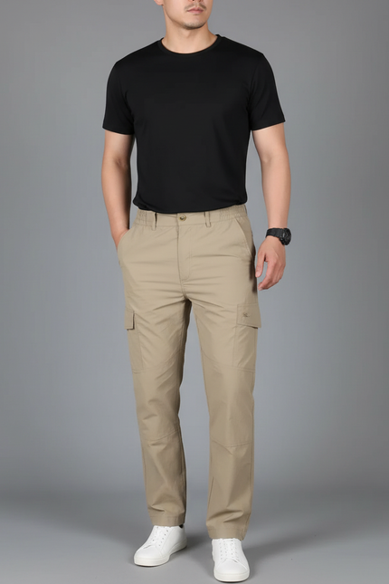 Pantalon Cargo Outdoor - Kaki Polyester