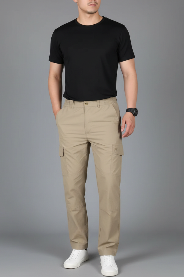 Pantalon Cargo Outdoor - Kaki Polyester