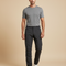 Pantalon Cargo Homme Gris Anthracite Décontracté Multipoches - Polyester