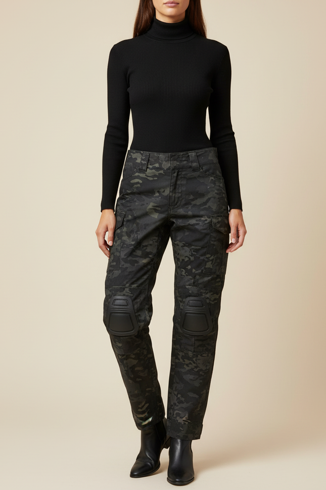 Pantalon Cargo Camouflage Militaire Gen3 Femme Rembourré - Imprimé Toile