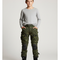 Pantalon Cargo Camouflage Militaire Tactique Multipoches Genouillères - Vert Toile