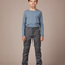 Pantalon Cargo Gris Enfant Multipoches Décontracté - Toile