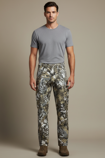 Pantalon Cargo Camouflage Chasse Résistant Outdoor Homme - Multicolore Toile
