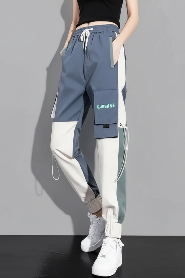 Pantalon Randonnée Cargo Femme - Multicolore Polyester