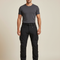 Pantalon Cargo Noir Homme Technique Imperméable Coupe Droite - Polyester