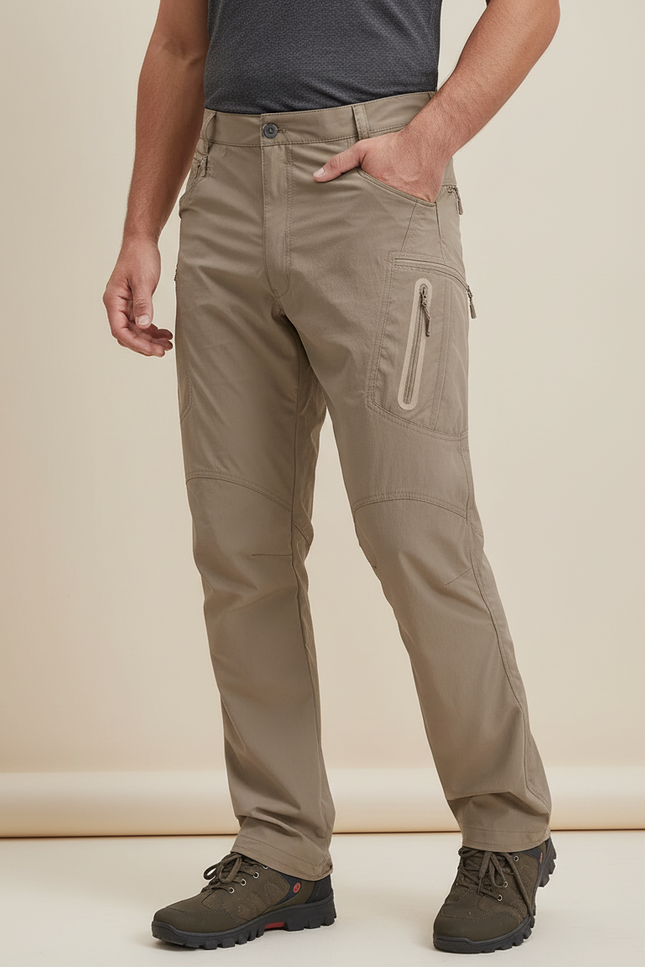 Pantalon Cargo Randonnée - Kaki Polyester