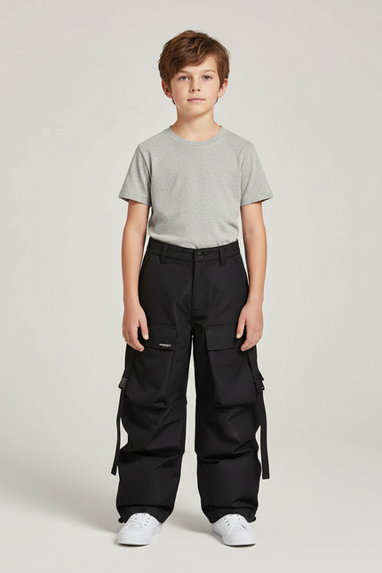 Pantalon Snowboard Cargo - Noir Polyester