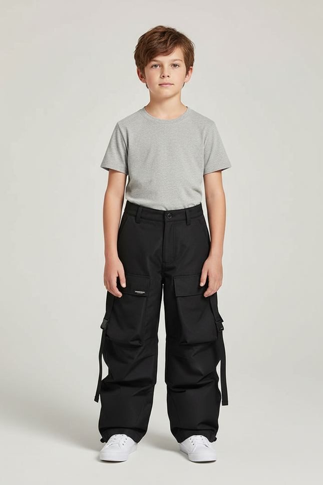 Pantalon Snowboard Cargo - Noir Polyester