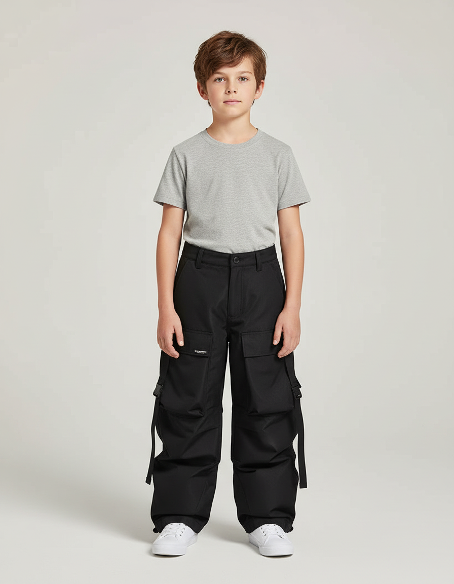 Pantalon Snowboard Cargo - Noir Polyester