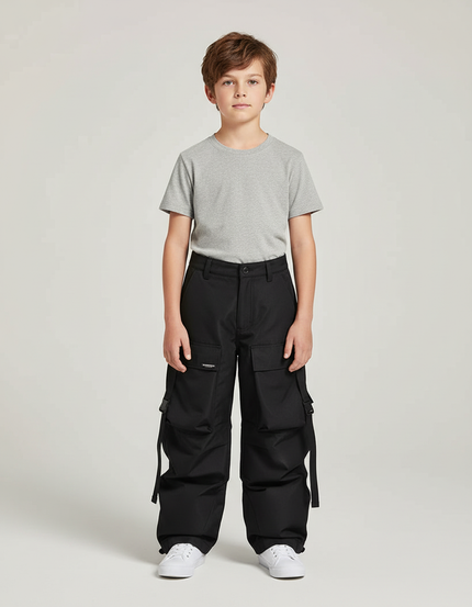 Pantalon Snowboard Cargo - Noir Polyester