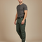 Pantalon Cargo Vert Homme Tactique Multipoches Résistant - Kaki Gabardine