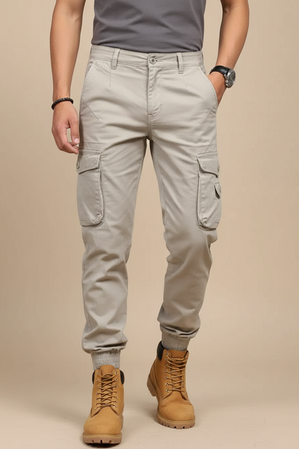 Pantalon Cargo Classe - Beige Gabardine