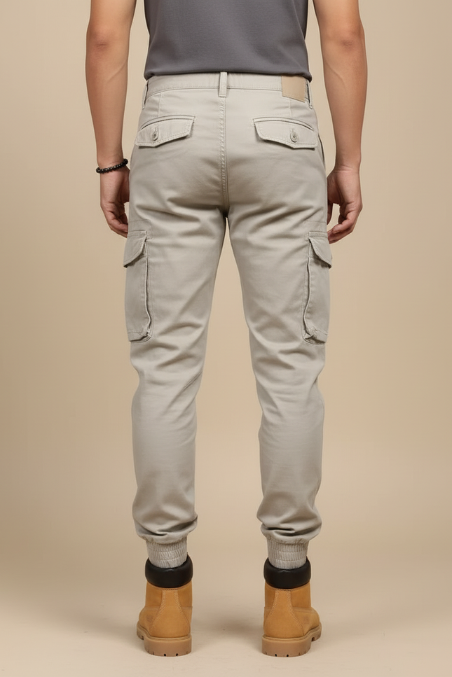 Pantalon Cargo Classe - Beige Gabardine - vue 2