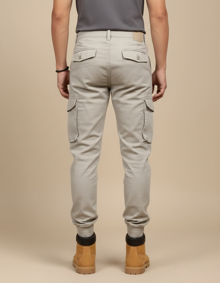 Pantalon Cargo Classe - Beige Gabardine - vue 2