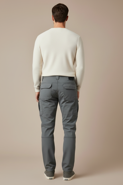 Pantalon Cargo Imperméable Homme - Gris Polyester - vue 2