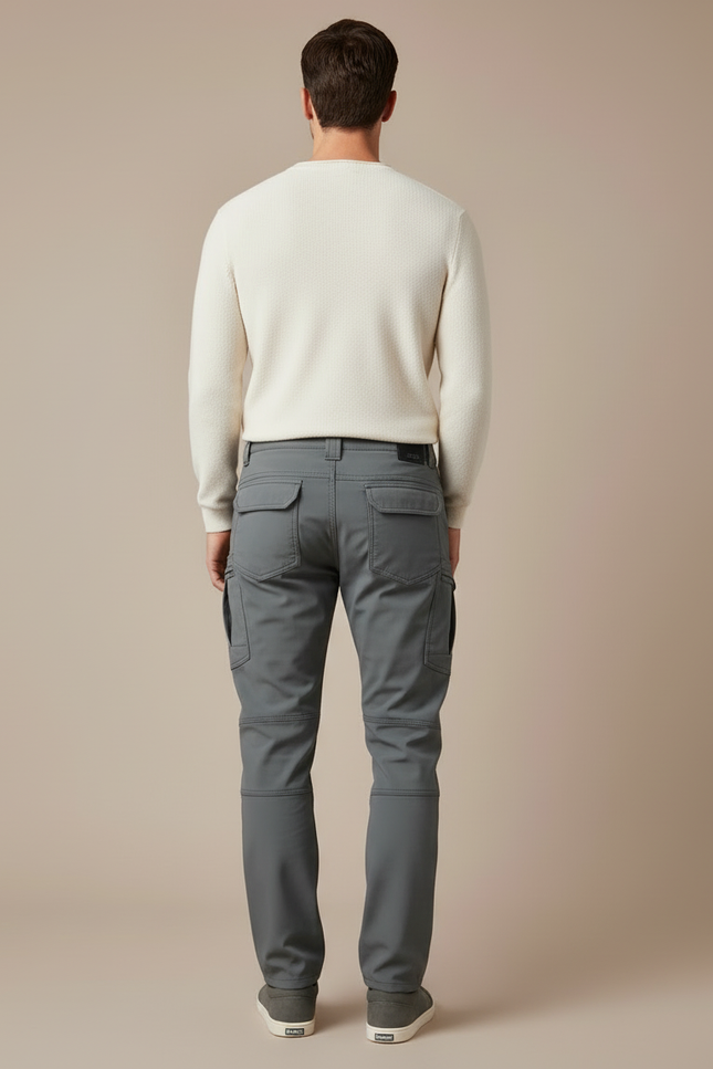 Pantalon Cargo Imperméable Homme - Gris Polyester - vue 2