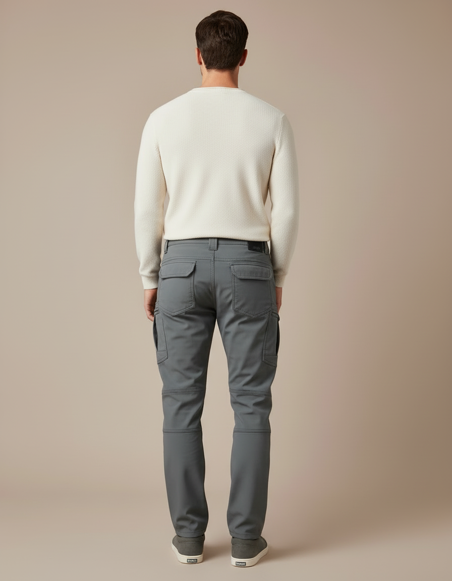 Pantalon Cargo Imperméable Homme - Gris Polyester - vue 2