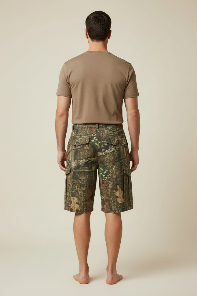 Pantalon Cargo Camouflage Naturel Coton Respirant Homme - Imprimé - vue 2