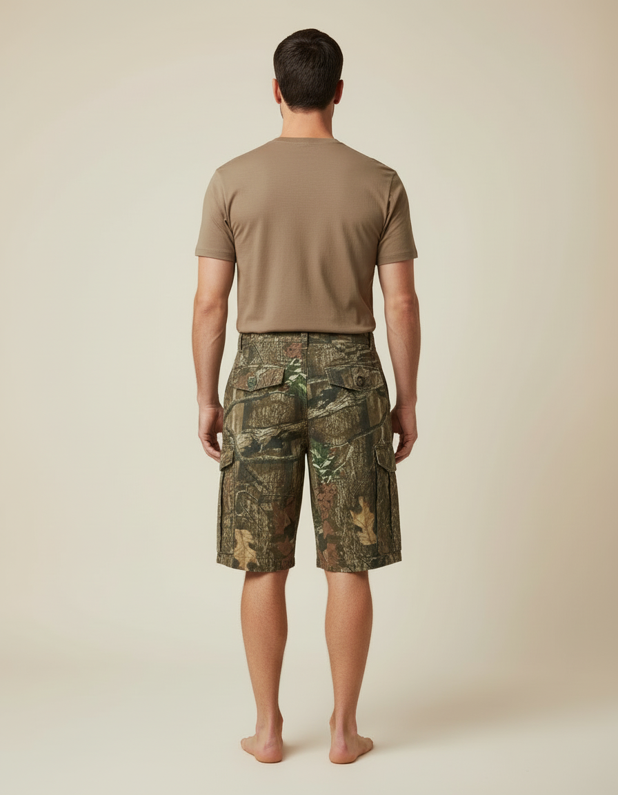 Pantalon Cargo Camouflage Naturel Coton Respirant Homme - Imprimé - vue 2
