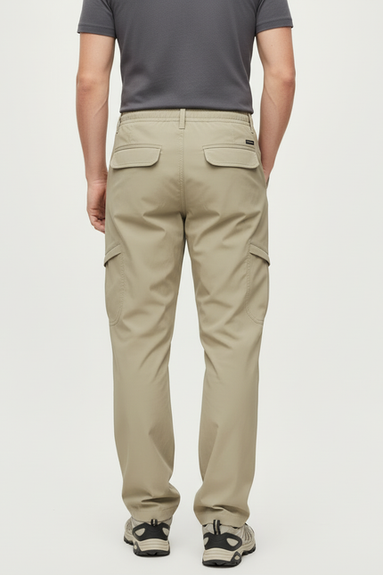 Pantalon Cargo Beige Décontracté Multipoches Homme Léger - Polyester - vue 2