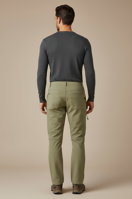 Pantalon Cargo Kaki Doublé Polaire Imperméable Homme - Polyester - vue 2