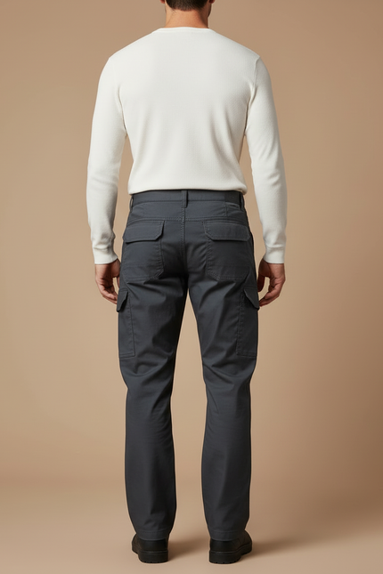 Pantalon Cargo Tactique - Gris Gabardine - vue 2