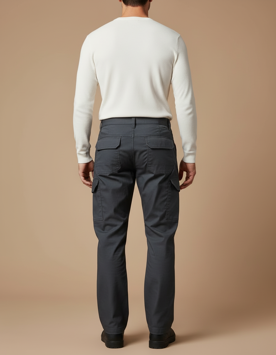 Pantalon Cargo Tactique - Gris Gabardine - vue 2