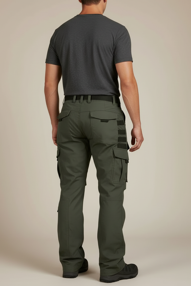 Pantalon Cargo Sécurité - Kaki Polyester - vue 2
